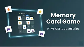 Build a Memory Card Game with HTML CSS JavaScript Full Interactive Project