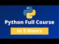 Python Full Course - Learn Python In 3 Hours 2021