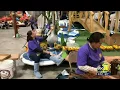 Competitors work tirelessly to design and build floats for Rose Parade