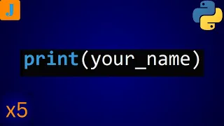 Write A Program To Print Your Name 5 Times In Python