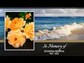Funeral Livestream Service for Christine Griffiths