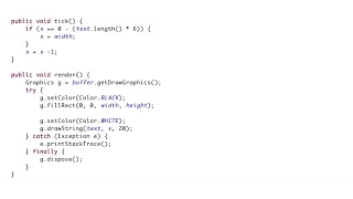 Java Moving Text