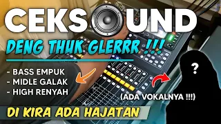 cek sound glerr lengkap dengan vokal begini jadinya di kira tetangga ada hajatan 