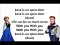 Download Lagu Love is an open door - Disney Frozen (Lyrics)