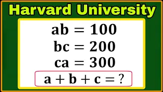 Harvard University Entrance Exam Trick Tricky Olympiad Math Problem Can you solve this