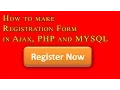 Ajax User Registration System