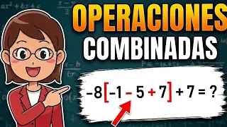 APRENDE en 5 MINUTOS ✅ a operar COMBINADAS de NÚMEROS ENTEROS