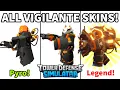 All Vigilante Skins BUT it gets Rarer Vigilante Skin Crate Tower Defense Simulator