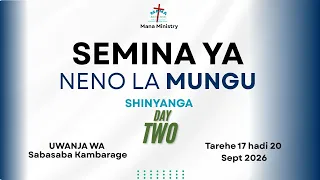 2. NGUVU ZA KUTAMKA IMANI YAKO KUONDOA KIZUIACHO KESHO YAKO //  MWL CHRISTOPHER MWAKASEGE.