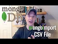 Use mongoimport to Import a CSV file into a MongoDB Database and Collection