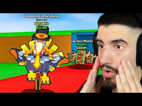 Video Thumbnail: TACO TUESDAY ADMIN ABUSE! ROBLOX STEAL A BRAINROT