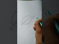 easy leaf drawing for kids