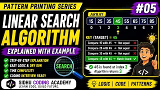 Linear Search Algorithm in Python Explained with Example DSA for Beginners