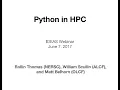 IDEAS-ECP Webinar Python in HPC