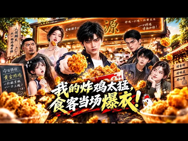 我的炸鸡太猛,食客当场爆衣!