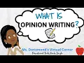 What is Opinion Writing Opinion Writing For Kids