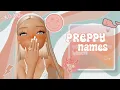 preppy names for