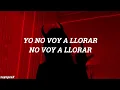 La Factoría - No Voy A Llorar (Letra)