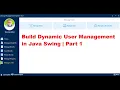 Part 24 Java Swing Library System Part1 Build a Complete User Management Module Step-by-Step