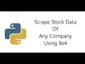 Python Scrape Stock Data - Intraday