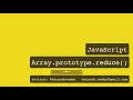 JavaScript - Array prototype reduce