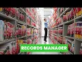 What is the role of a Records Manager Career Guide - Job Description
