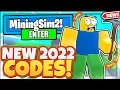 2022 NEW ALL WORKING CODES In Mining Simulator 2 ROBLOX MINING SIMULATOR 2 CODES