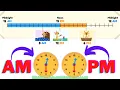 AM PM time for kids - learning time for kids