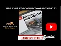 Organizing the shop Harbor Freight multi-use material