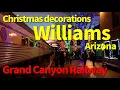 USA Station Christmas decorations Williams Arizona Grand Canyon Railway
