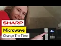 How to Set the Clock on a Sharp Microwave