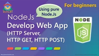 How to Develop Web Application using pure Node js HTTP GET and POST HTTP Server