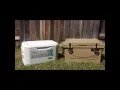 Cabelas Polar Cap 60qt vs Coleman Xtreme Marine 70qt cooler ice test