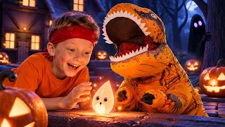 Leo and Dino Save Halloween! 🎃 The Runaway Flame | Kids Story