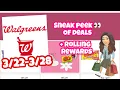 WALGREENS SNEAK PEEK - EASY DEALS ROLLING REWARDS MORE