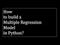 How to build a multiple regression model on stock returns in Python