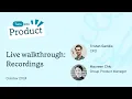 Recordings Live walkthrough
