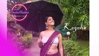 koyeliya purple saree looks bindass fashion fashion vlog i saree lover