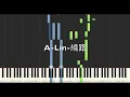 A-Lin 繞路 Detour 鋼琴教學 Synthesia 琴譜