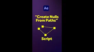 The Create Nulls From Paths Script in After Effects