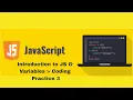 Introduction to JS Variables Coding Practice 3 Answers JavaScript NxtWave CCBP 4 0