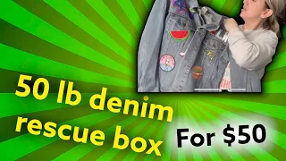 50 lbs of Denim Rescue Box from Thredup to Resell on Poshmark or just Platos closet