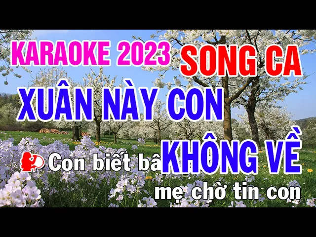 Xuân Này Con Không Về Karaoke Song Ca Nhạc Sống - Phối Mới Dễ Hát - Nhật Nguyễn