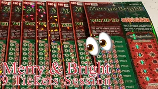 MERRY BRIGHT Iowa Lottery Scratch Tickets 90 Session Winner Winner