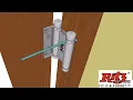 Ritz Double action spring hinges Installation