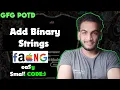 Add Binary Strings gfg potd 29-11-24 GFG Problem of the day