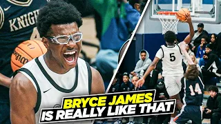Bryce James FULL Senior Season Highlights 8 Min of Him Going NUTS