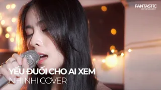 Download Yếu Đuối Cho Ai Xem - Nly | Nhi Nhi Cover MP3