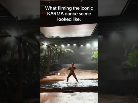 what filming the karma dance scene looked like 😍🐟