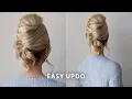 60 Second Easy Updo Tutorial Wedding hairstyle wedding guest prom